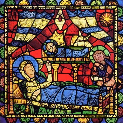 Nativité vitrail de Chartres PF